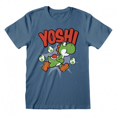 Camiseta Nintendo Super Mario - Yoshi  - Unisex - Talla Adulto TALLA CAMISETA S