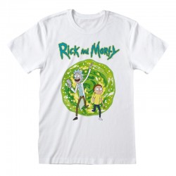 Camiseta Rick and Morty - Portal  - Unisex - Talla Adulto TALLA CAMISETA S