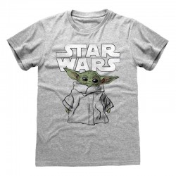 Camiseta Star Wars : Mandalorian, The - Child Sketch - Unisex - Talla Adulto TALLA CAMISETA S