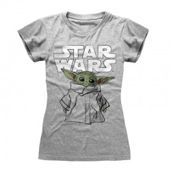 Camiseta Star Wars : Mandalorian, The - Child Sketch - Mujer - Talla Adulto TALLA CAMISETA XL
