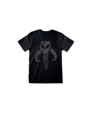 Camiseta Star Wars : Mandalorian, The - Distressed Crest - Unisex - Talla Adulto TALLA CAMISETA XL