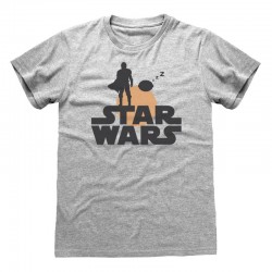 Camiseta Star Wars : Mandalorian, The - Silhouette - Unisex - Talla Adulto TALLA CAMISETA S