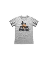Camiseta Star Wars : Mandalorian, The - Silhouette - Unisex - Talla Adulto TALLA CAMISETA S