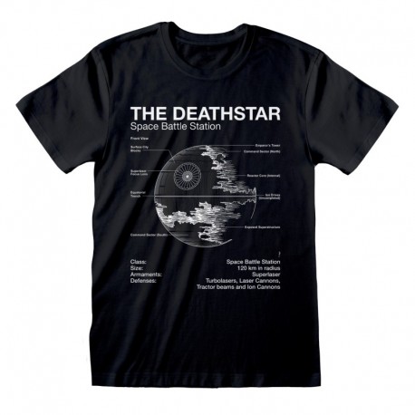 Camiseta Star Wars - Death Star Sketch  - Unisex - Talla Adulto TALLA CAMISETA XL