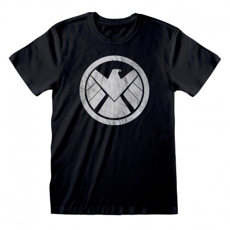 Camiseta Avengers - Shiled Logo Distressed  - Unisex - Talla Adulto TALLA CAMISETA S