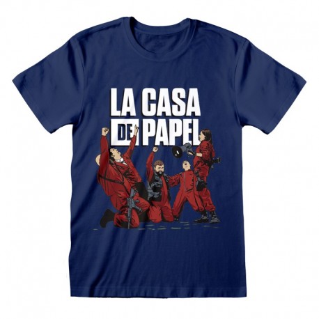 Camiseta La Casa De Papel - Celebrating - Unisex - Talla Adulto TALLA CAMISETA S