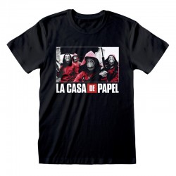 Camiseta La Casa De Papel - Photo And Logo  - Unisex - Talla Adulto TALLA CAMISETA M