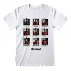 Camiseta La Casa De Papel - Polaroid  - Unisex - Talla Adulto TALLA CAMISETA S