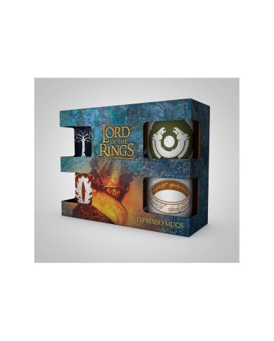 Pack de 4 Tazas Espresso Symbols El Señor de los Anillos
