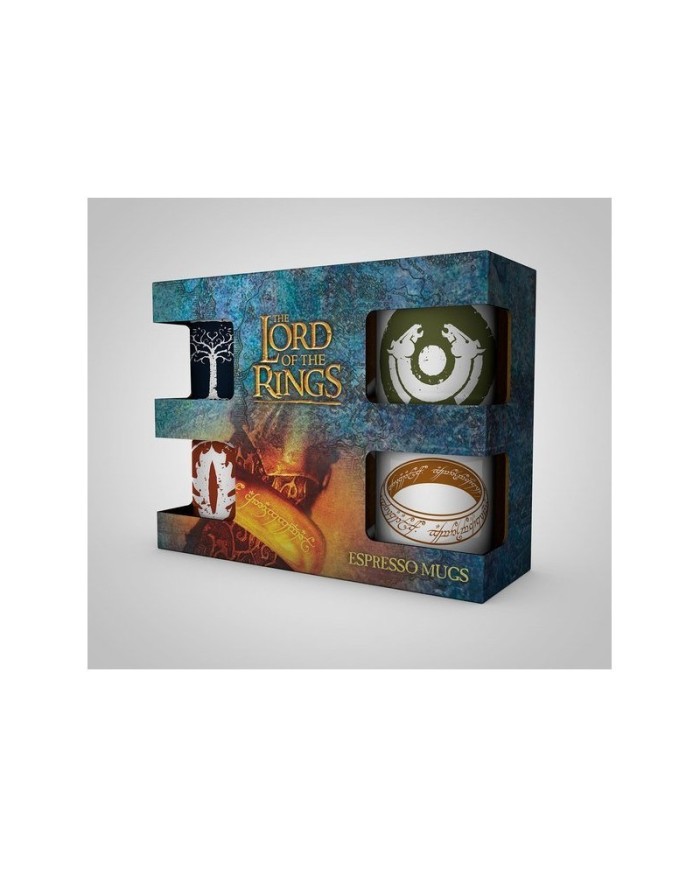 Pack de 4 Tazas Espresso Symbols El Señor de los Anillos