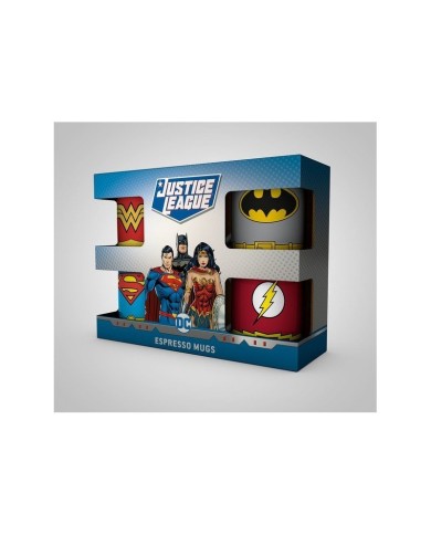 Pack de 4 Tazas Espresso Uniforms DC Comics