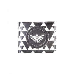 Monedero The Legend of Zelda Triforce Black & White