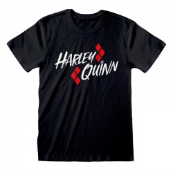 Camiseta DC Batman – Harley Quinn Bat Emblem - Talla Adulto TALLA CAMISETA S
