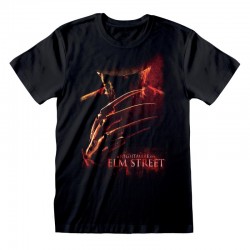Camiseta Nightmare On Elm St, A - Poster - Talla Adulto TALLA CAMISETA XL