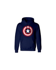 Sudadera Marvel Comics Captain America - Shield Distressed - Talla Adulto TALLA CAMISETA S