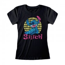 Camiseta Lilo & Stitch - Vintage Stitch - Talla Adulto - Mujer TALLA CAMISETA L