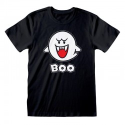 Camiseta Nintendo Super Mario - Boo - Talla Adulto TALLA CAMISETA L