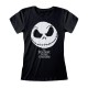 Camiseta Nightmare Before Christmas - Jack Face & Logo - Mujer - Talla Adulto TALLA CAMISETA M