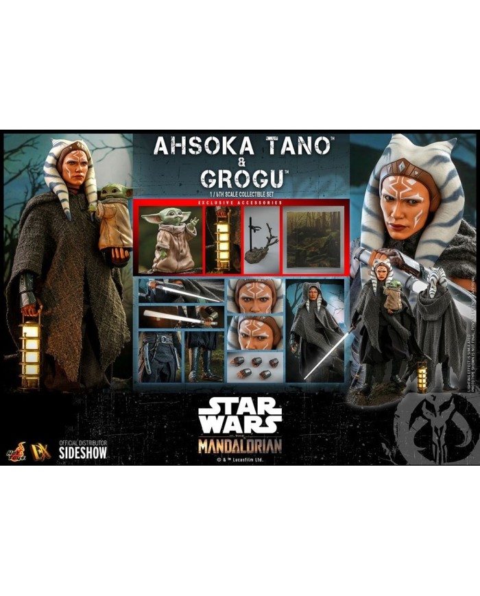 Ahsoka Tano & Grogu Star Wars The Mandalorian Pack de 2 Figuras 1/6