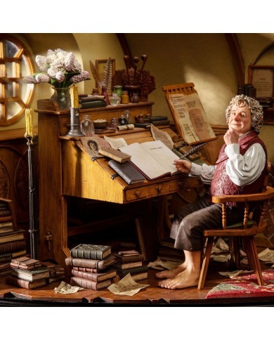 Bilbo Baggins in Bag End El Señor de los Anillos Estatua 1/6