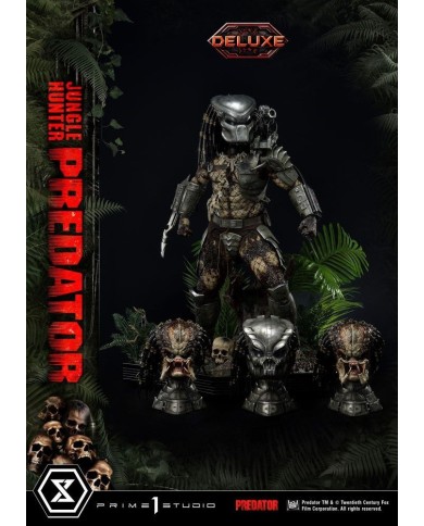 Jungle Hunter Predator Deluxe Bonus Version Predator Estatua Museum Masterline 1/3