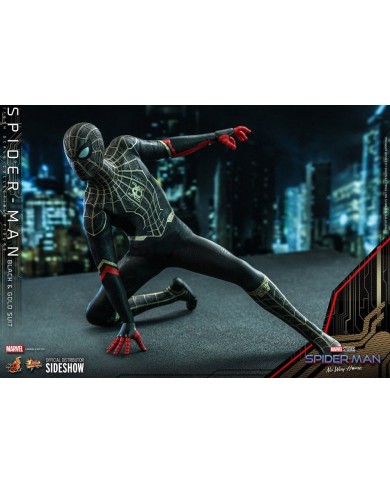 Spider-Man (Black & Gold Suit) - Spider-Man: Sin camino a casa Figura Movie Masterpiece 1/6