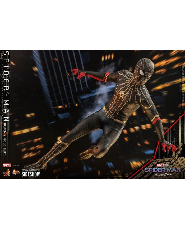Spider-Man (Black & Gold Suit) - Spider-Man: Sin camino a casa Figura Movie Masterpiece 1/6