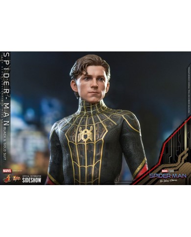 Spider-Man (Black & Gold Suit) - Spider-Man: Sin camino a casa Figura Movie Masterpiece 1/6