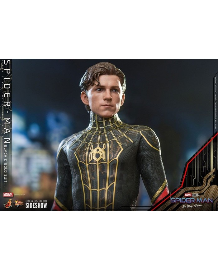 Spider-Man (Black & Gold Suit) - Spider-Man: Sin camino a casa Figura Movie Masterpiece 1/6