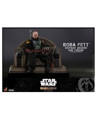 Boba Fett (Repaint Armor) and Throne - Star Wars The Mandalorian Figura 1/6