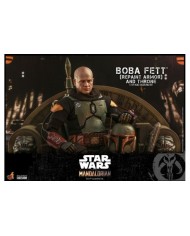 Boba Fett (Repaint Armor) and Throne - Star Wars The Mandalorian Figura 1/6
