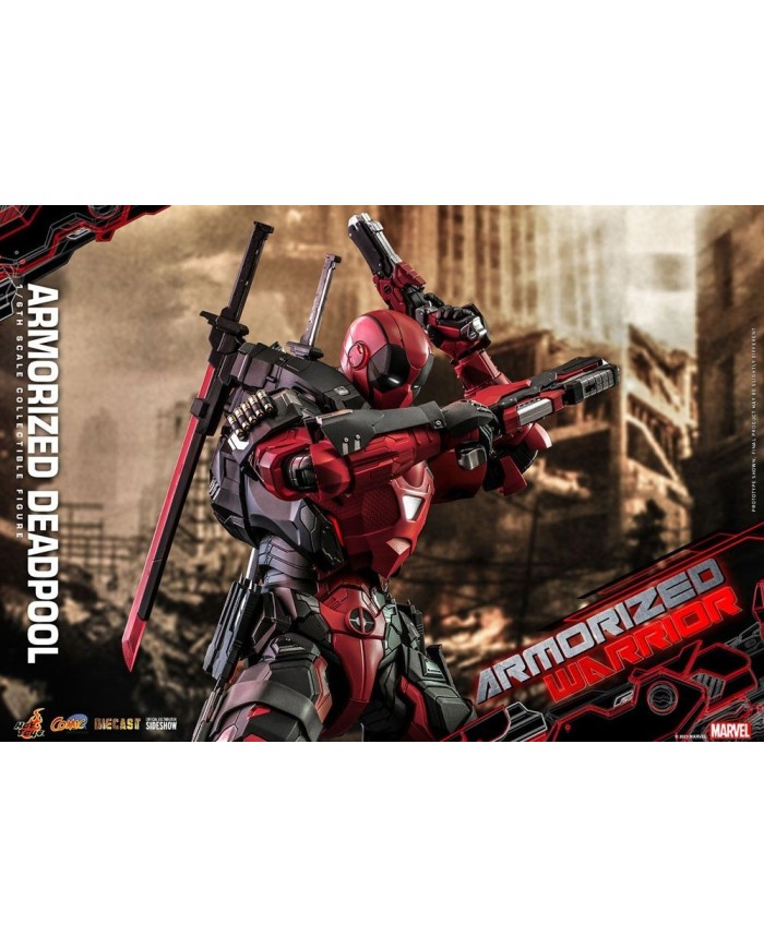 Armorized Deadpool Marvel Comic Masterpiece Figura 1/6