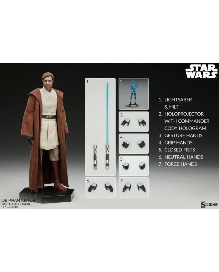Obi-Wan Kenobi Star Wars The Clone Wars Figura 1/6