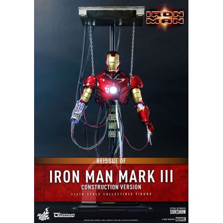 Iron Man Mark III (Construction Version) Iron Man Figura Movie Masterpiece 1/6