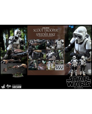 Scout Trooper & Speeder Bike Star Wars Episode VI Figura 1/6