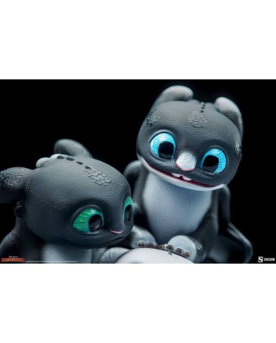 Dart, Pouncer & Ruffrunner Cómo Entrenar A Tu Dragón 3 Estatua