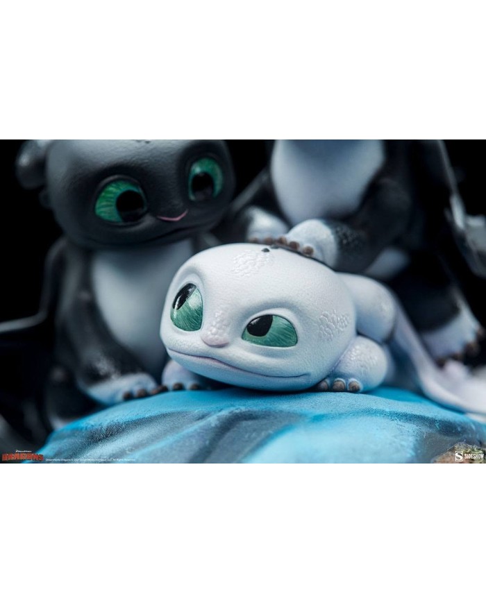 Dart, Pouncer & Ruffrunner Cómo Entrenar A Tu Dragón 3 Estatua