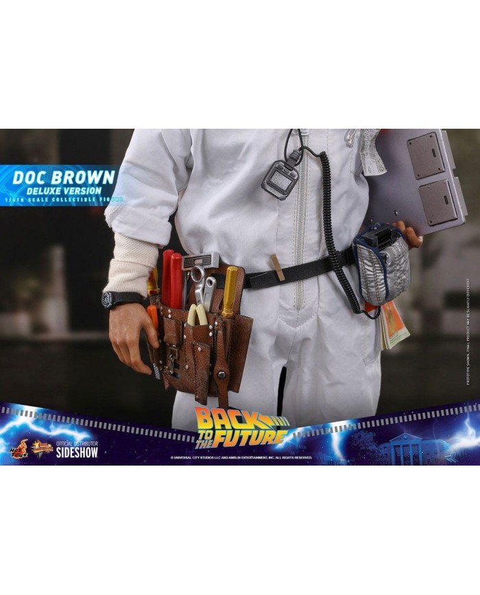Doc Brown (Deluxe Version) Regreso al futuro Figura Movie Masterpiece 1/6