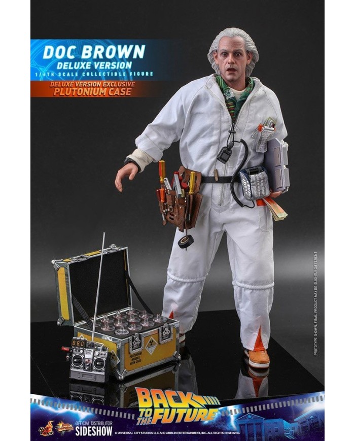 Doc Brown (Deluxe Version) Regreso al futuro Figura Movie Masterpiece 1/6