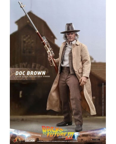 Doc Brown Regreso al futuro III Figura Movie Masterpiece