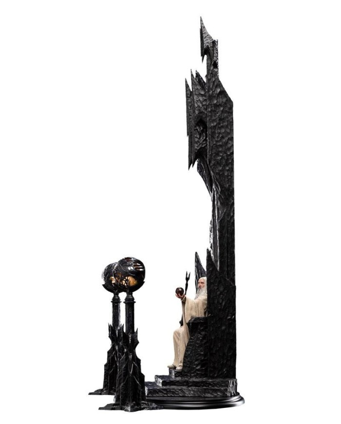 Saruman the White on Throne - El Señor de los Anillos Estatua 1/6