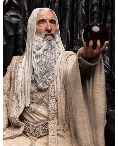 Saruman the White on Throne - El Señor de los Anillos Estatua 1/6