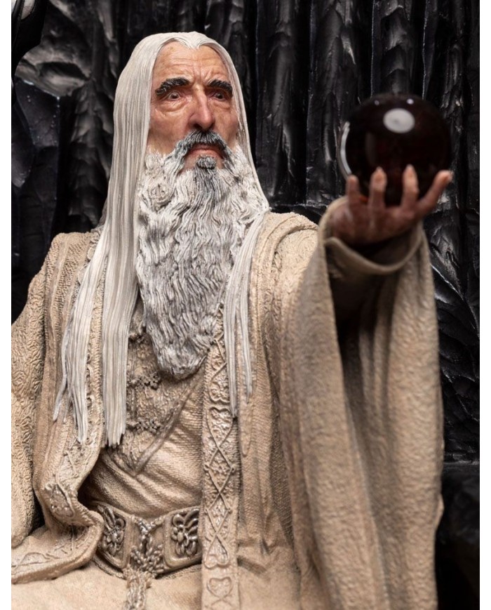 Saruman the White on Throne - El Señor de los Anillos Estatua 1/6