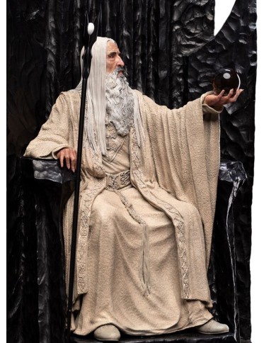 Saruman the White on Throne - El Señor de los Anillos Estatua 1/6