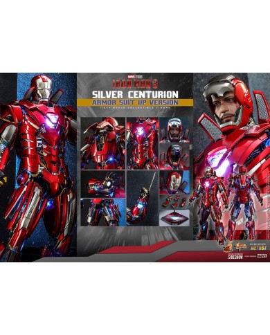 Silver Centurion (Armor Suit Up Version) Iron Man 3 Figura Movie Masterpiece 1/6