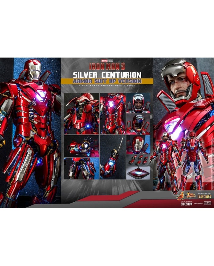 Silver Centurion (Armor Suit Up Version) Iron Man 3 Figura Movie Masterpiece 1/6