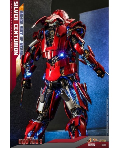 Silver Centurion (Armor Suit Up Version) Iron Man 3 Figura Movie Masterpiece 1/6