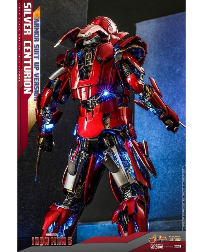 Silver Centurion (Armor Suit Up Version) Iron Man 3 Figura Movie Masterpiece 1/6