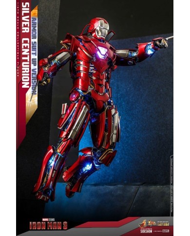 Silver Centurion (Armor Suit Up Version) Iron Man 3 Figura Movie Masterpiece 1/6