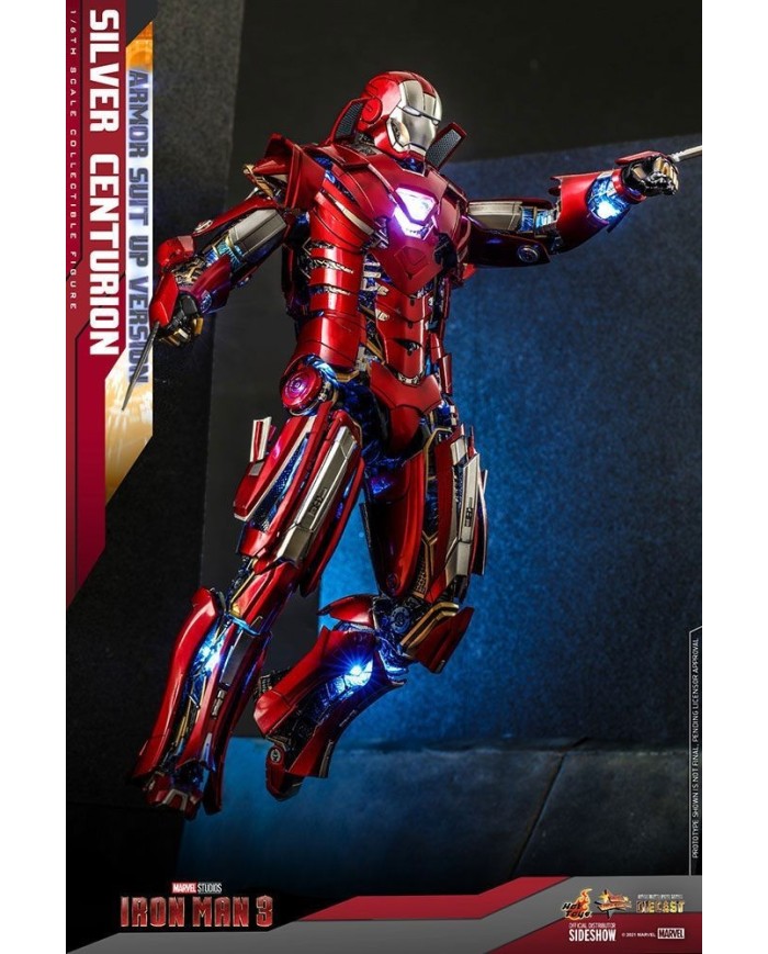Silver Centurion (Armor Suit Up Version) Iron Man 3 Figura Movie Masterpiece 1/6